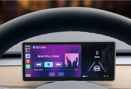 Tesla Linux LCD Meter Display with CarPlay and Auto
