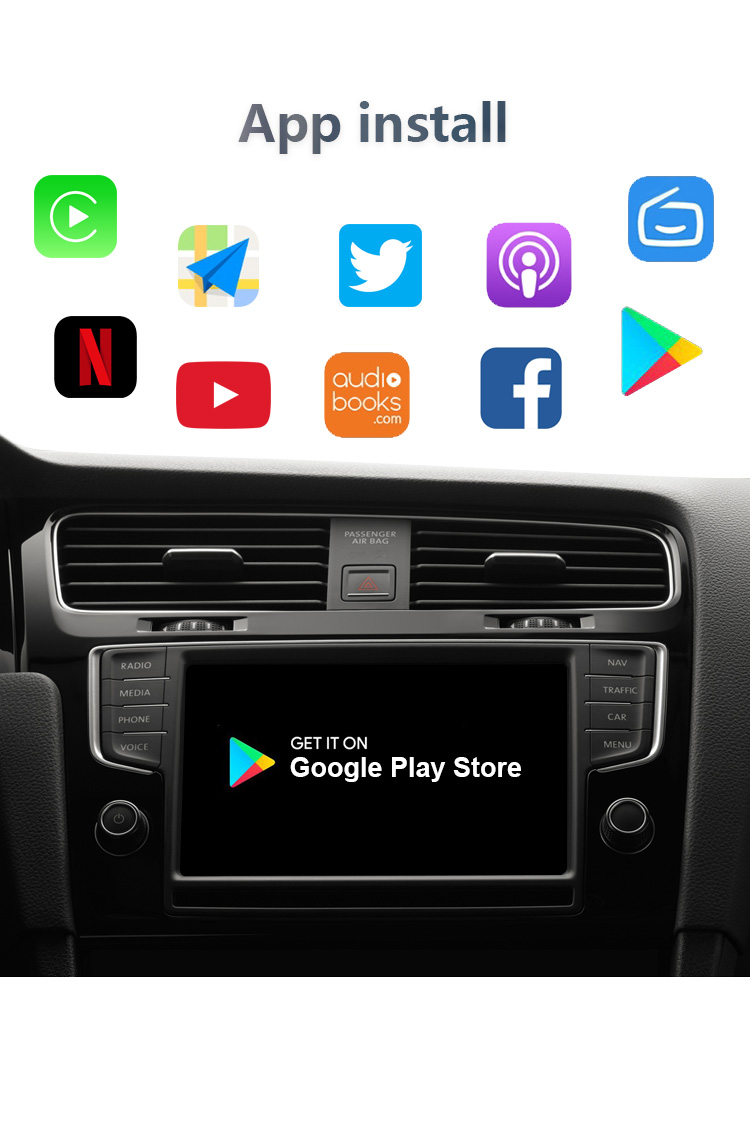 Wireless CarPlay AI Box for Factory Screen Improvement