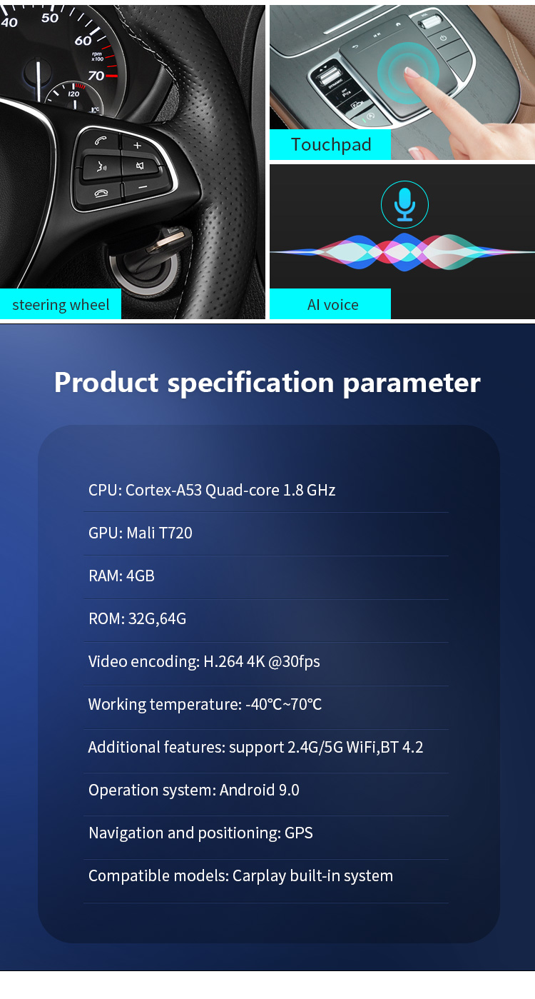 Wireless CarPlay AI Box for Factory Screen Improvement