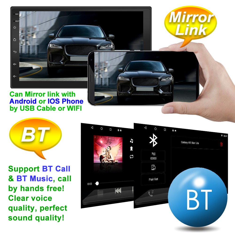 7 inches Multimedia Mp5 Player for KIA Toyota ect. Car Stereo Car Radio supplier