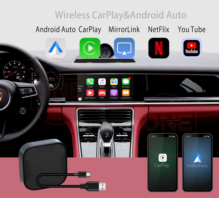 Qualcomm Octa-core CarPlay Box Ai Box for Original Screen with Wireless CarPlay and Android Auto 4G