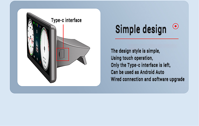 Tesla LCD Meter Display with CarPlay and Auto