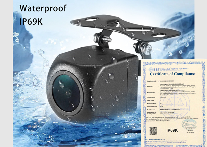 IP69K Reverse Camera Wide-angle Night Vision AHD 1080P and 720P with Antioxidant Mounting Bracket
