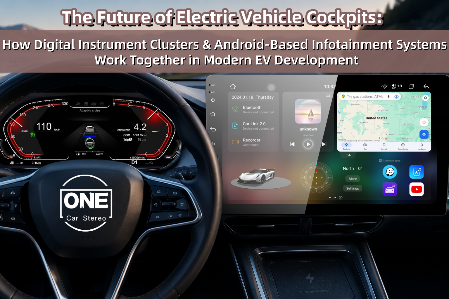 The Future of Electric Vehicle Cockpits: How Digital Instrument Clusters and Android-Based Infotainment Systems Work Together in Modern EV Development