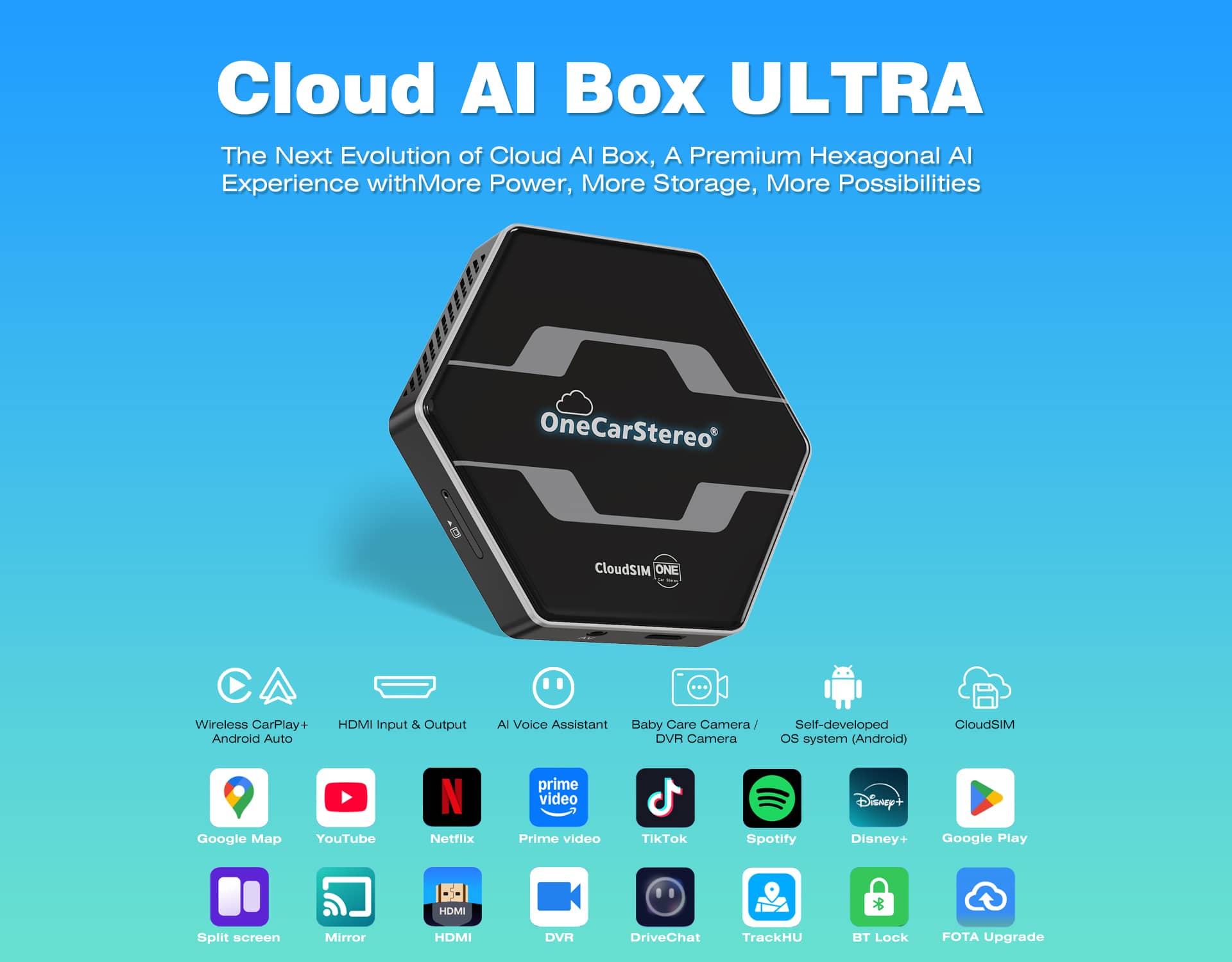 Qualcomm 6125 CarPlay AI Box 8GB 128GB with 4G Cloud SIM, Wireless CarPlay Qualcomm 6125 CarPlay AI Box 8GB 128GB with 4G Cloud SIM, Wireless CarPlay