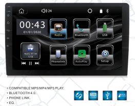 10.1-inch Newest Universal Digital Car MP5 Stereo Supplier, Apple CarPlay and Android Auto