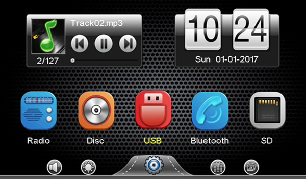 Knob with Buttons Car DVD Receiver GPS Optional 6.2" Screen Knob with Buttons Car DVD Receiver GPS Optional 6.2" Screen
