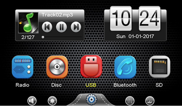 Dual-SD Card for GPS and TFT, 6.95" HD Screen Dual-SD Card for GPS and TFT, 6.95" HD Screen