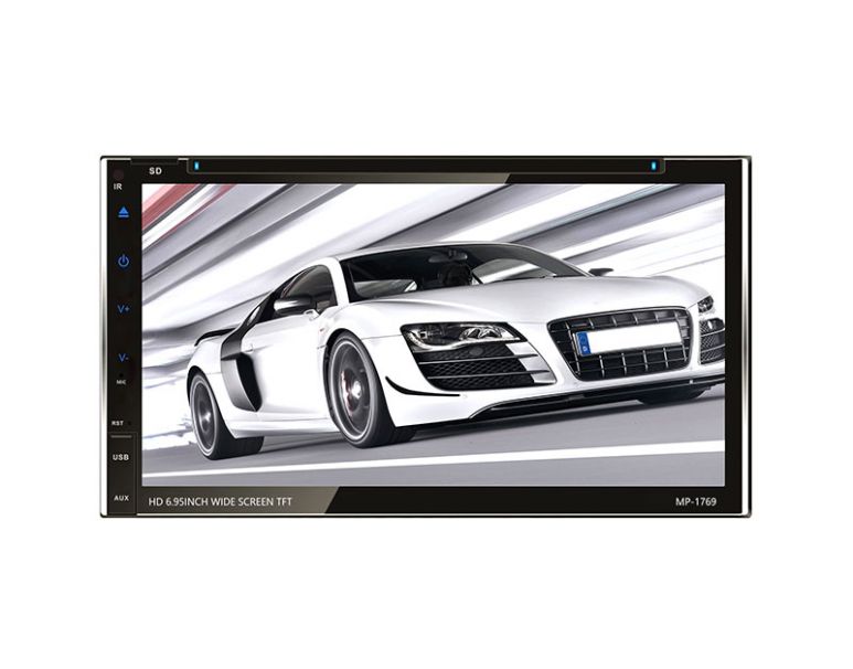 Full Capacitive Touchscreen IR Remote 6.95-inch Double-DIN Car DVD Player Distributor