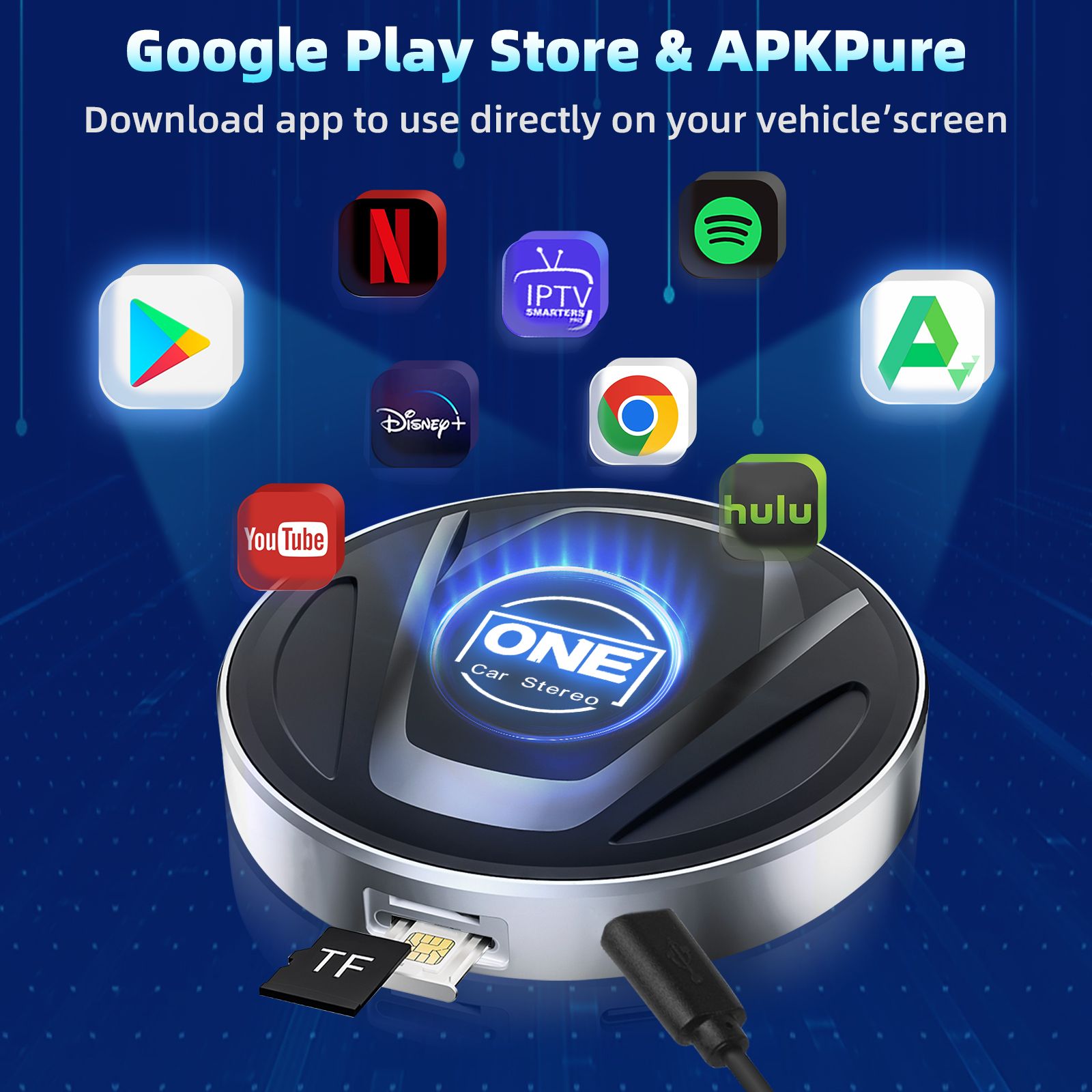 Qualcomm 6225 AI Box CarPlay 8G+128G Built in Nano 4G SIM OTA Update Android CarPlay Box Wireless Adapter for YouTube Netflix