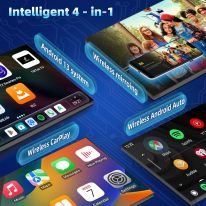 Qualcomm 6225 AI Box CarPlay 8G+128G Built in Nano 4G SIM OTA Update Android CarPlay Box Wireless Adapter for YouTube Netflix