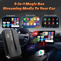 Qualcomm 2290 2G+16G Wireless Android CarPlay Box Adapter Build in WiFi for Netflix YouTube Tiktok Playstore