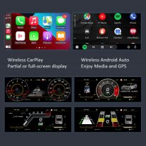VW Digital Dashboard Wireless CarPlay Virtual Tacho Cockpit LCD Cluster Upgrade for Tiguan 2009-2017