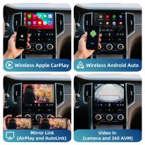 Wireless CarPlay Interface Module Android Auto and Media Camera for Alfa Giulia 2017-2019