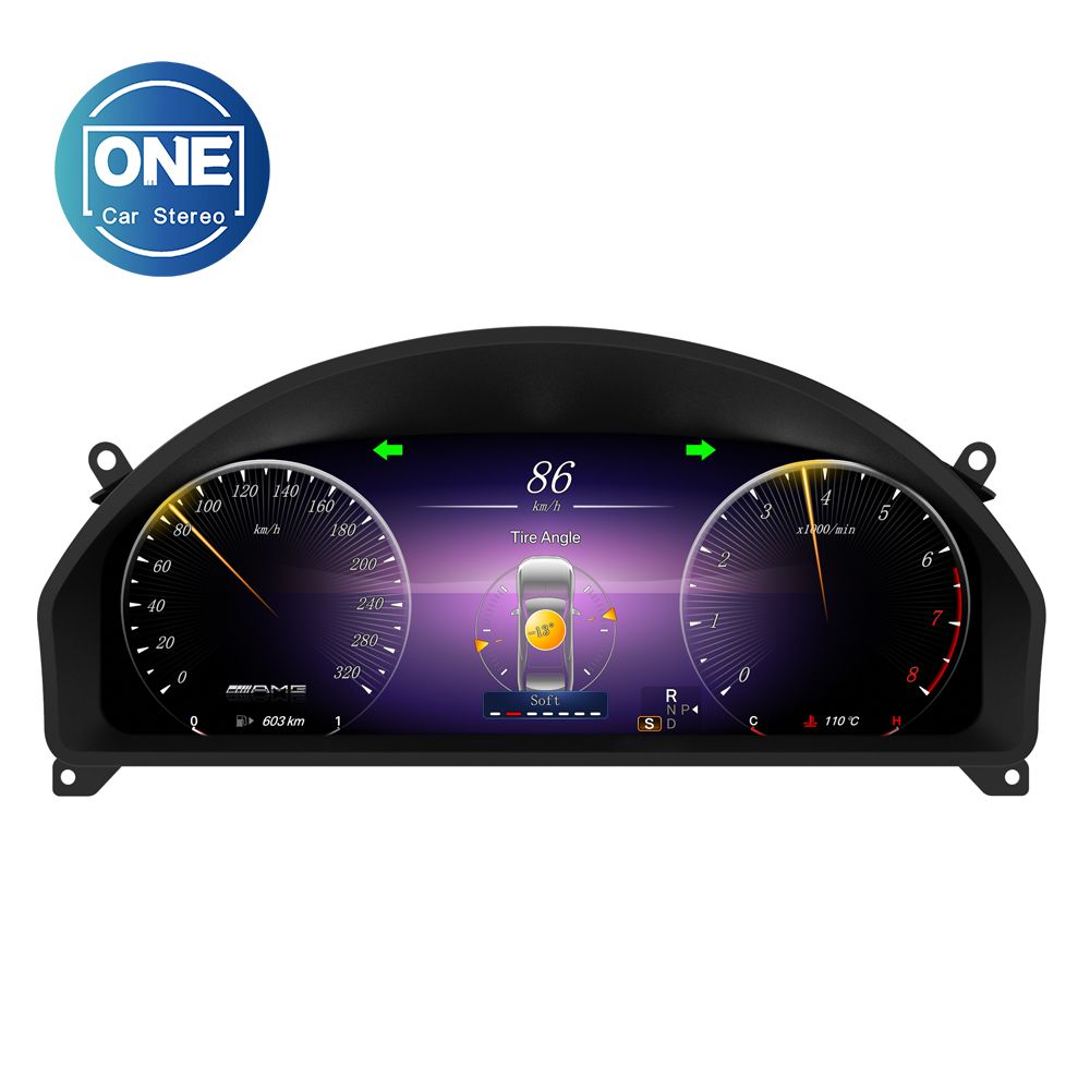 Benz W204 Old C-NTG4.0 2008-2010 Digital Dashboard Virtual Tacho Cockpit LCD Cluster Upgrade