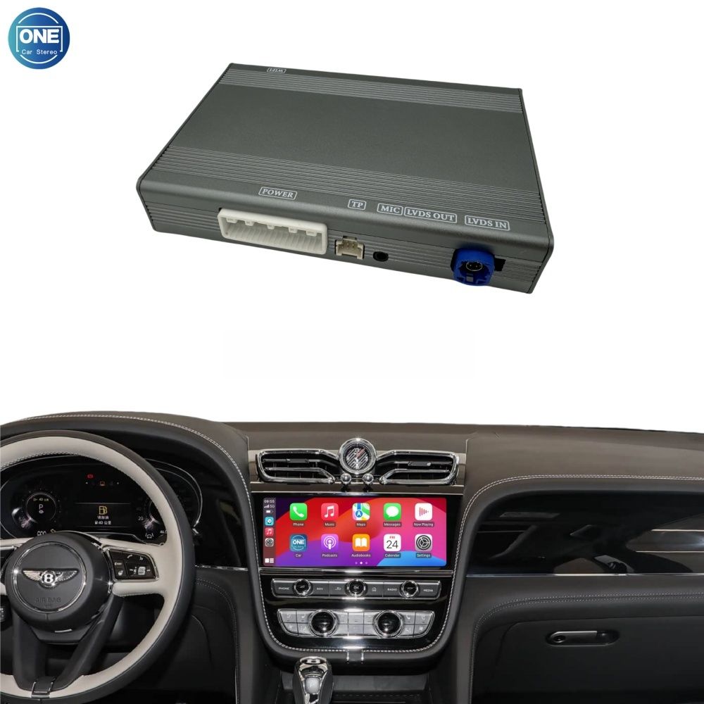 Bentley Wireless CarPlay Interface Android Auto Module with Bluetooth Camera-Input Phone Mirroring