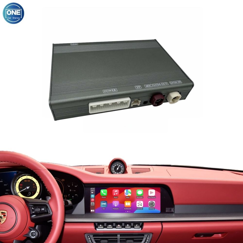 Porsche PCM 3.1 System Wireless CarPlay Interface Android Auto Module with Bluetooth Camera-Input Phone Mirroring