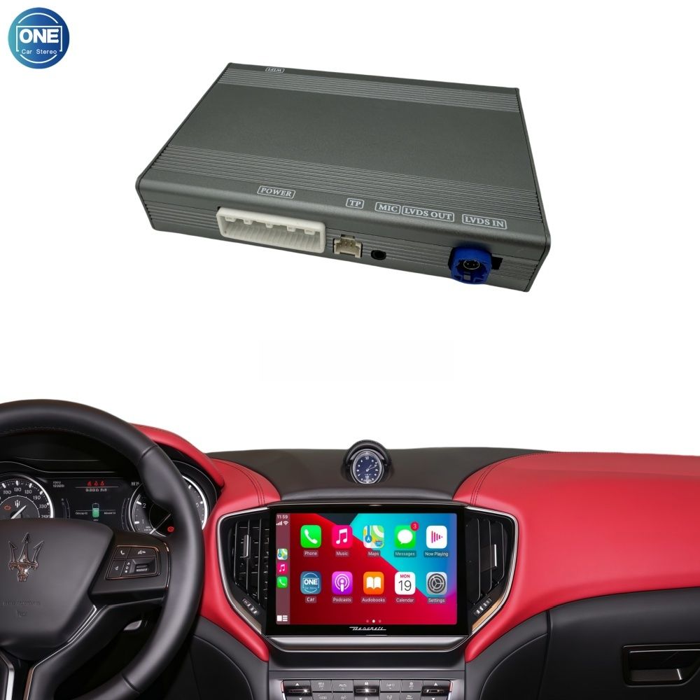 Maserati Wireless CarPlay Interface Android Auto Module with Bluetooth Camera-Input Phone Mirroring