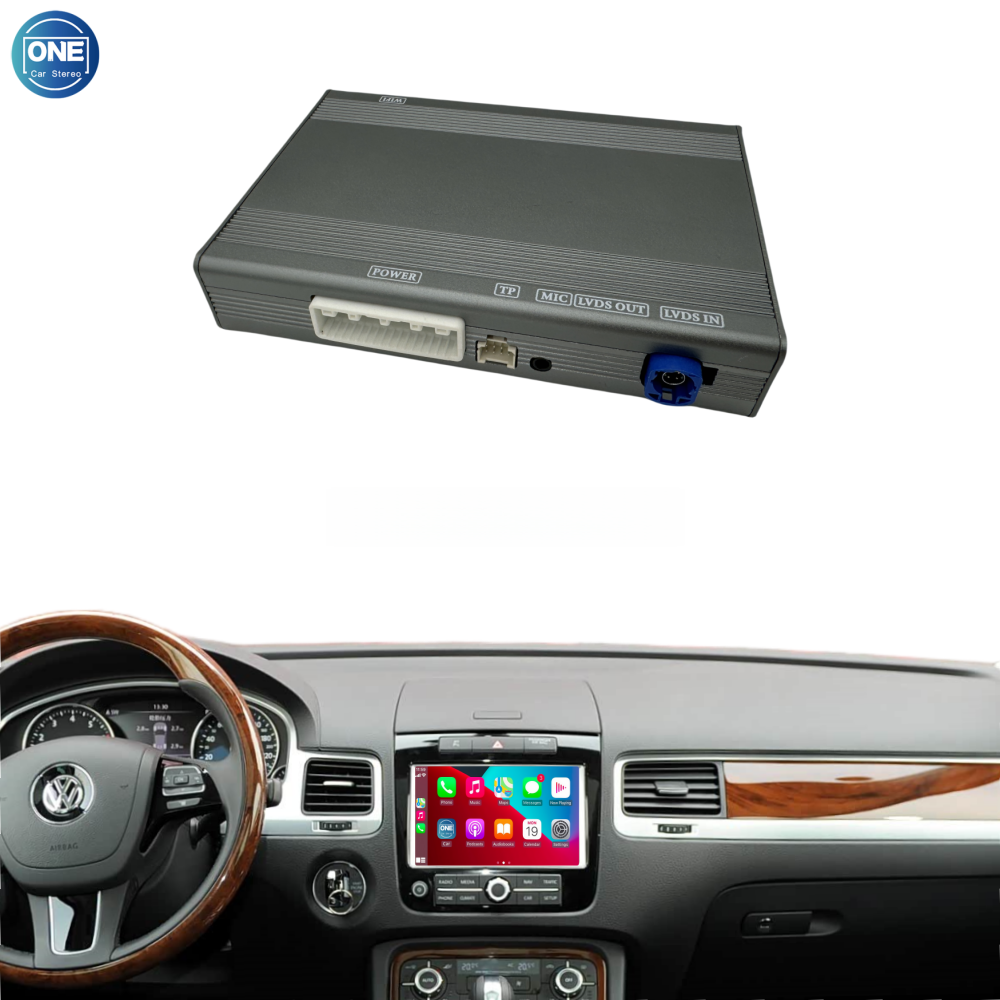 Volkswagen Touareg System Wireless CarPlay Interface Android Auto Module with Bluetooth Camera-Input Phone Mirroring