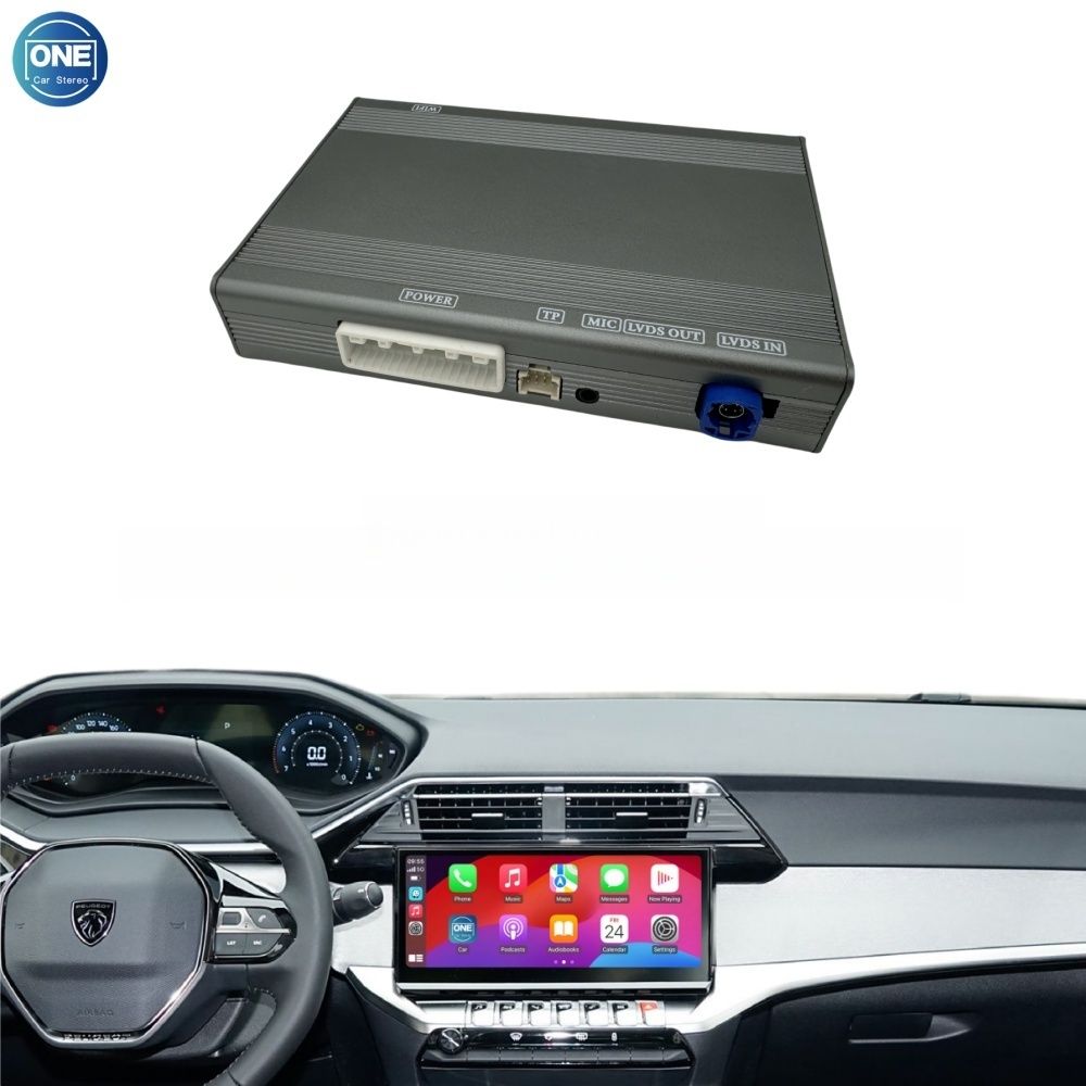 Peugeot SMEG/MRN System Wireless CarPlay Interface Android Auto Module with Bluetooth Camera-Input Phone Mirroring