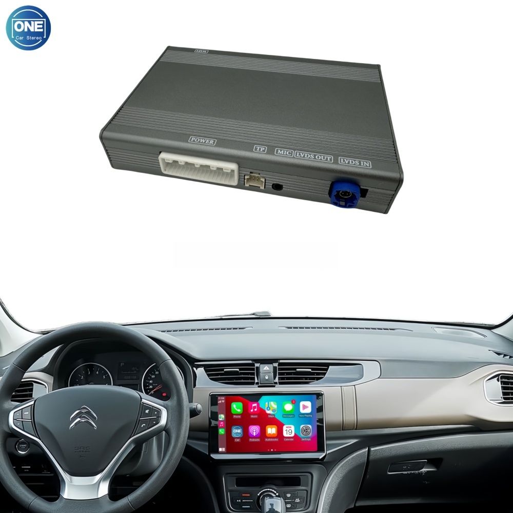 Citroen SMEG/MRN System Wireless CarPlay Interface Android Auto Module with Bluetooth Camera-Input Phone Mirroring