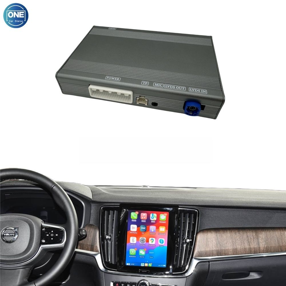Volvo (Vertical screen) Wireless CarPlay Interface Android Auto Module with Bluetooth Camera-Input Phone Mirroring