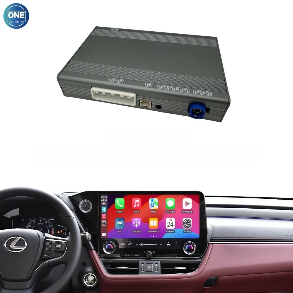 Lexus knob Wireless CarPlay Interface Android Auto Module with Bluetooth Camera-Input Phone Mirroring
