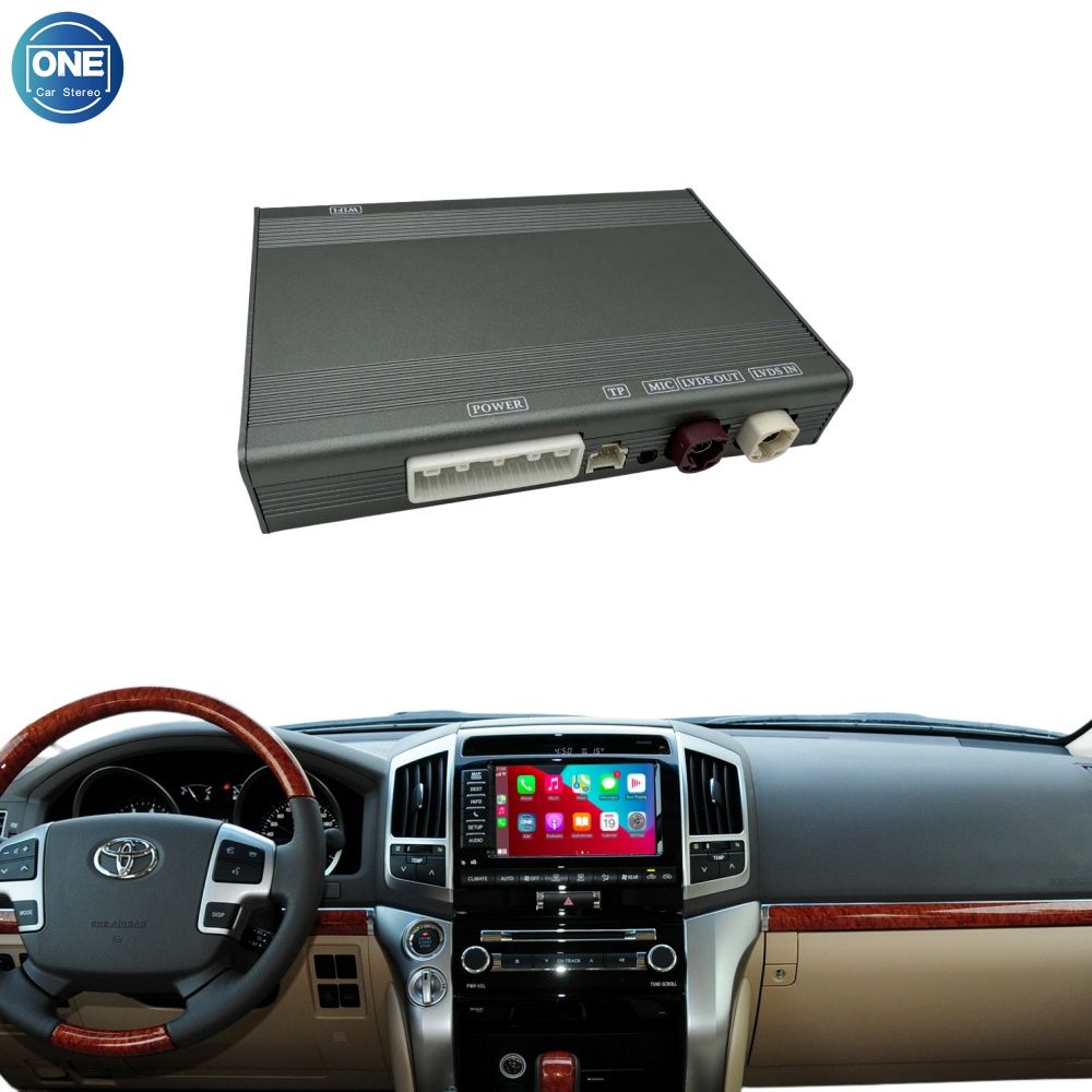 Toyota Land Cruiser Wireless CarPlay Interface Android Auto Module with Bluetooth Camera-Input Phone Mirroring