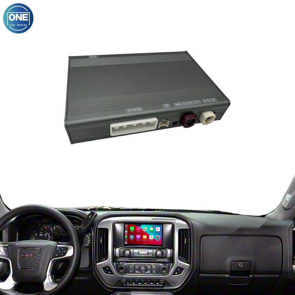 General Motors GMC Wireless CarPlay Interface Android Auto Module with Bluetooth Camera-Input Phone Mirroring