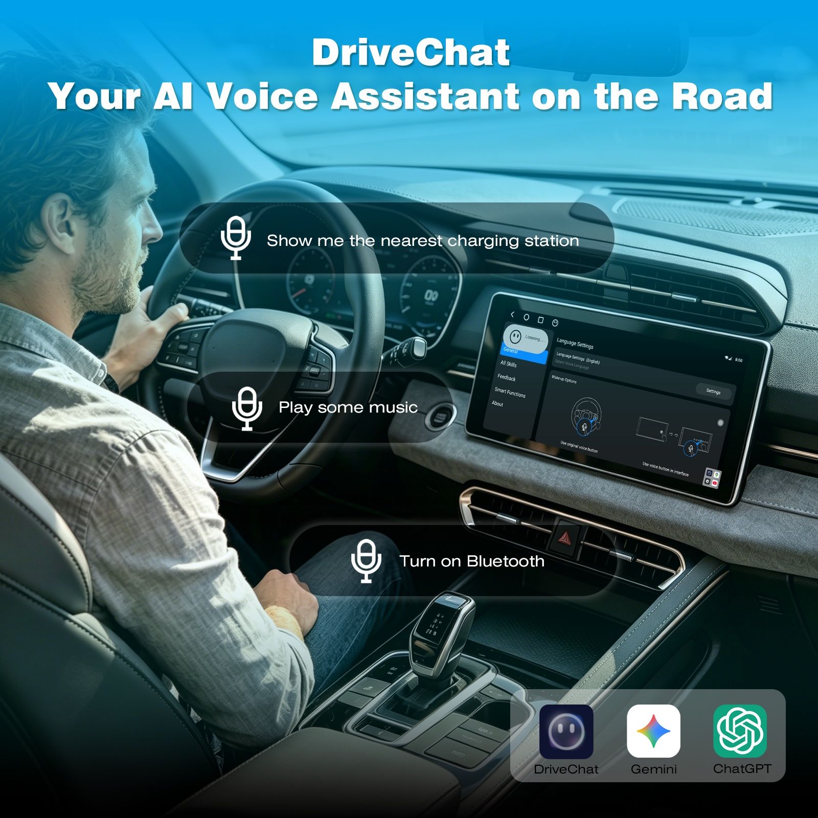 Qualcomm 6125 CarPlay AI Box 8GB+128GB with 4G Cloud SIM, Wireless CarPlay & Android Auto, HDMI Input/Output, OTA Update, Android 13, YouTube Streaming Adapter